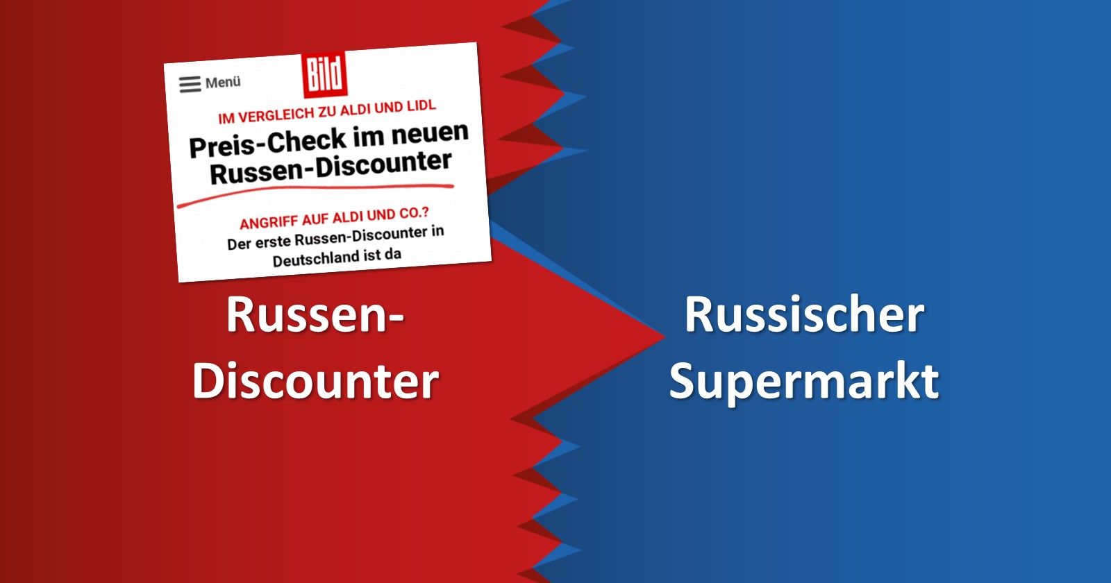 Russendiscounter - Kleine Medienschau zu einem Angriffsframe