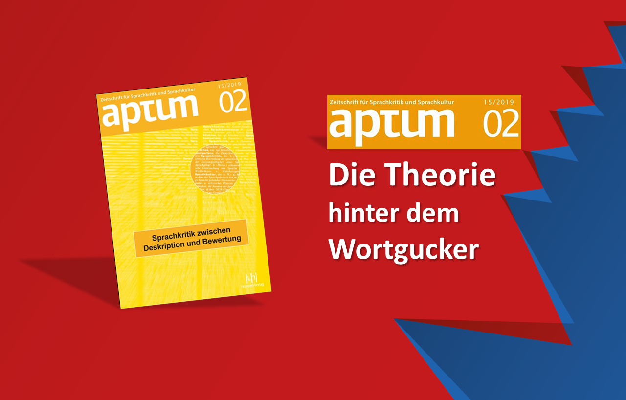 Wortgucker Beitrag in aptum - Zeitschrift für Sprachkritik und Sprachkultur